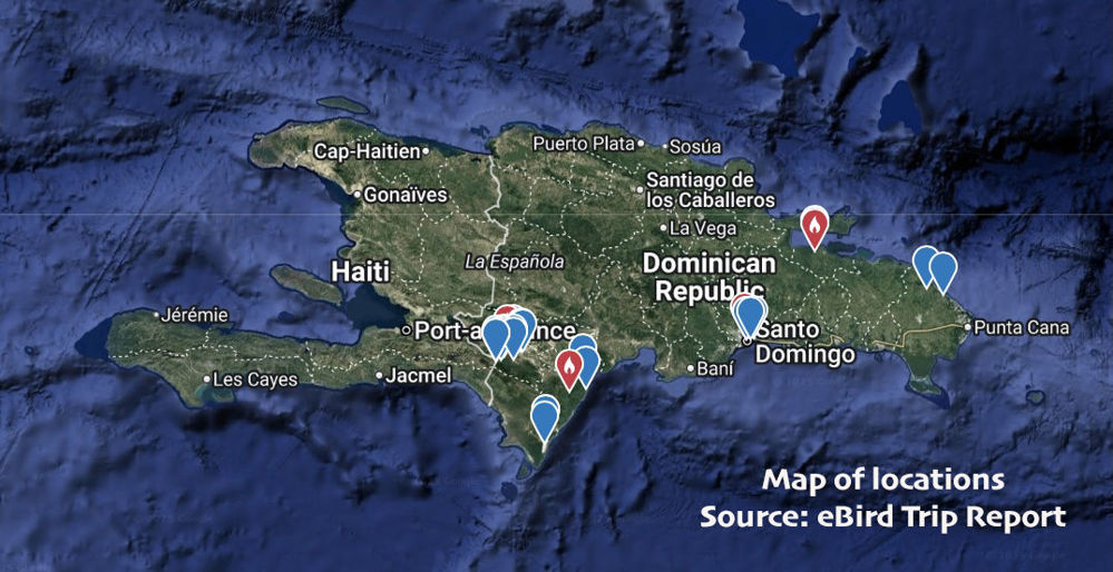Map. The Dominican Republic